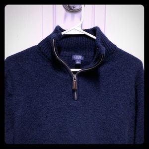 Men’s J.Crew Wool 1/4 zip sweater - Size Large